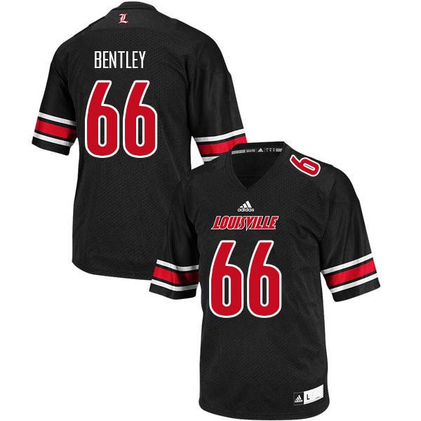 Men Louisville Cardinals #66 Cole Bentley College Football Jerseys Sale-Black